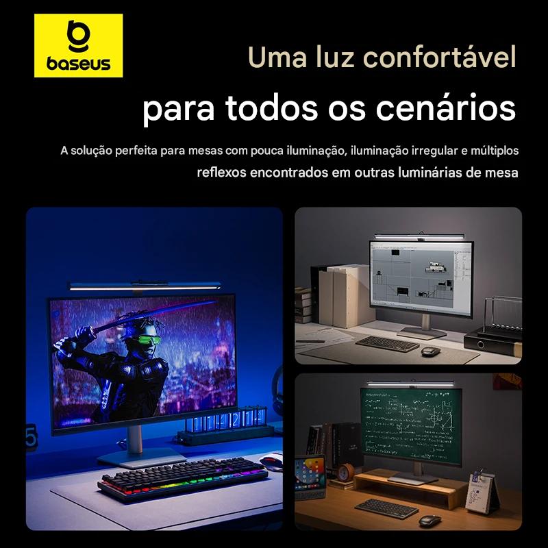 Luminária LED Magnética USB para Computador e Notebook com Luz Protetora Ocular