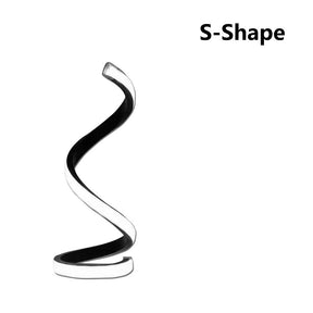 Luminária de Mesa LED Espiral Moderna com 3 Níveis de Brilho Reguláveis