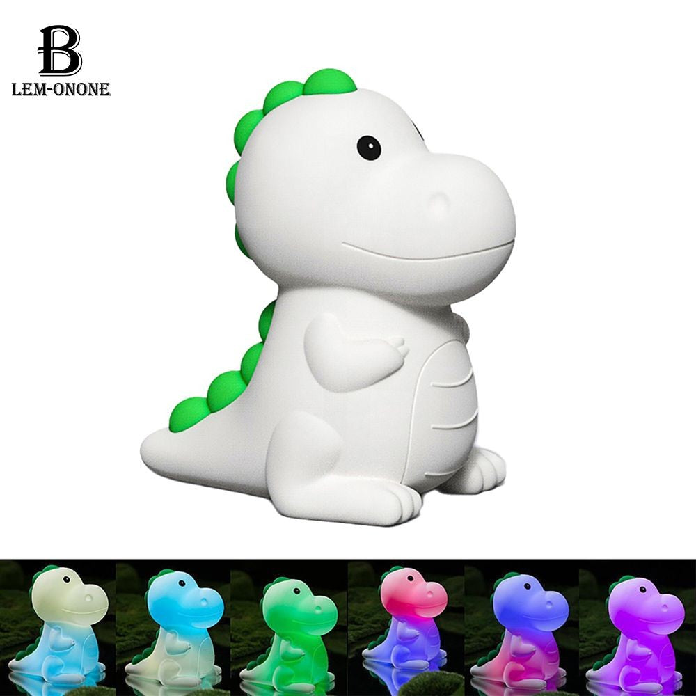 Luminária de Dinossauro Com Alternação de Luz Ao Toque