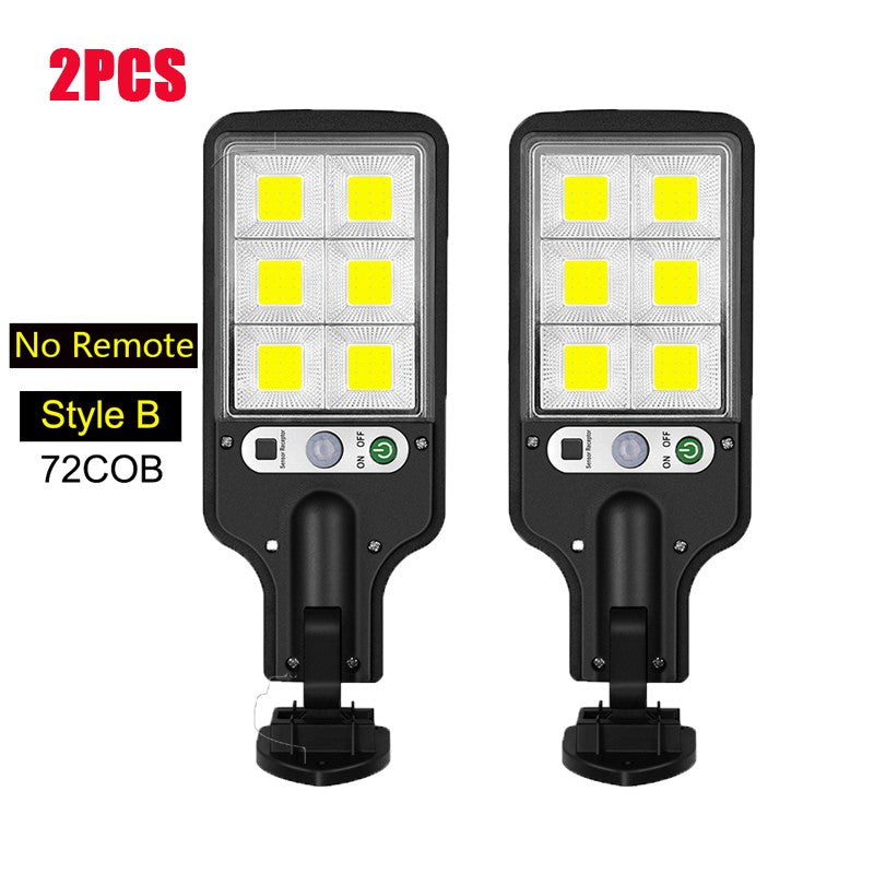 Luminária Solar LED de Parede com Sensor de Presença Para Áreas Externas