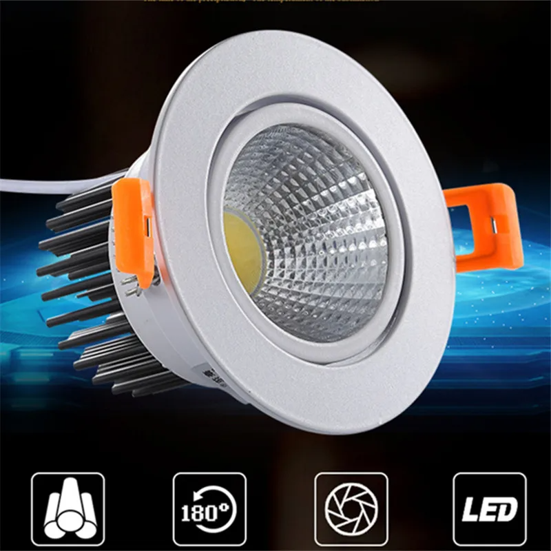Spot de Luz LED Regulável COB 5W a 20W AC90V-260V