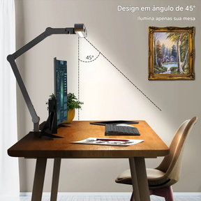 Luminária de Mesa LED com Barreira Antirreflexo e Luminosidade Confortavel