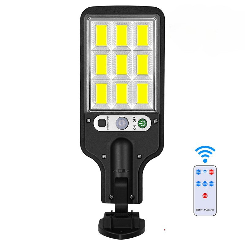 Luminária Solar LED de Parede com Sensor de Presença Para Áreas Externas