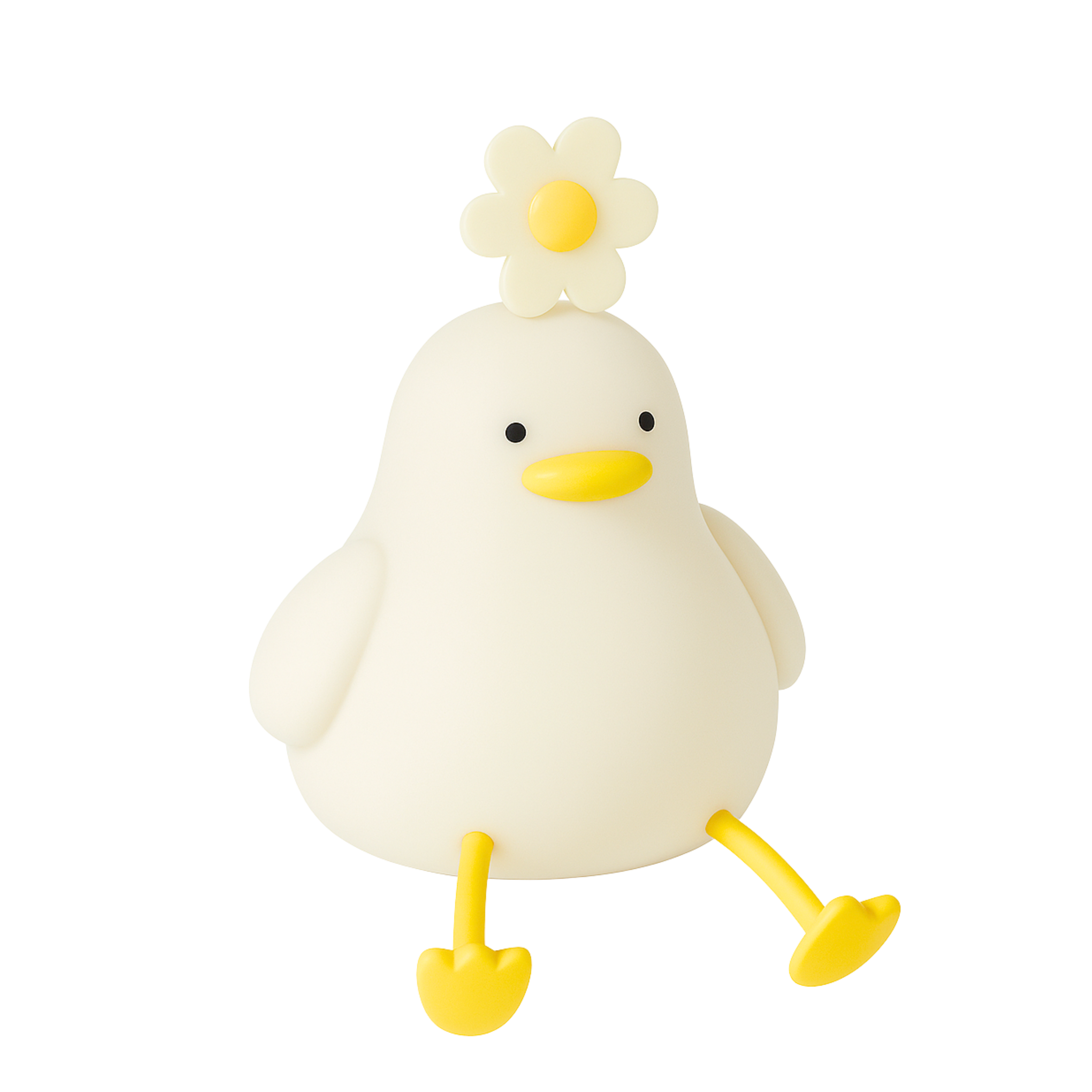 Luminária Patinho de LED em SIlicone com Bateria Recarregável