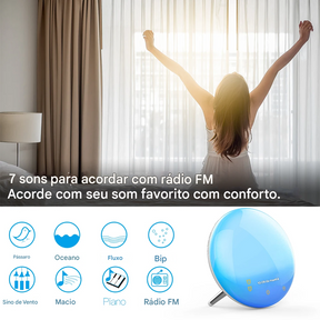 Luminária Despertador Smart Wi-Fi com Efeito Amanhecer