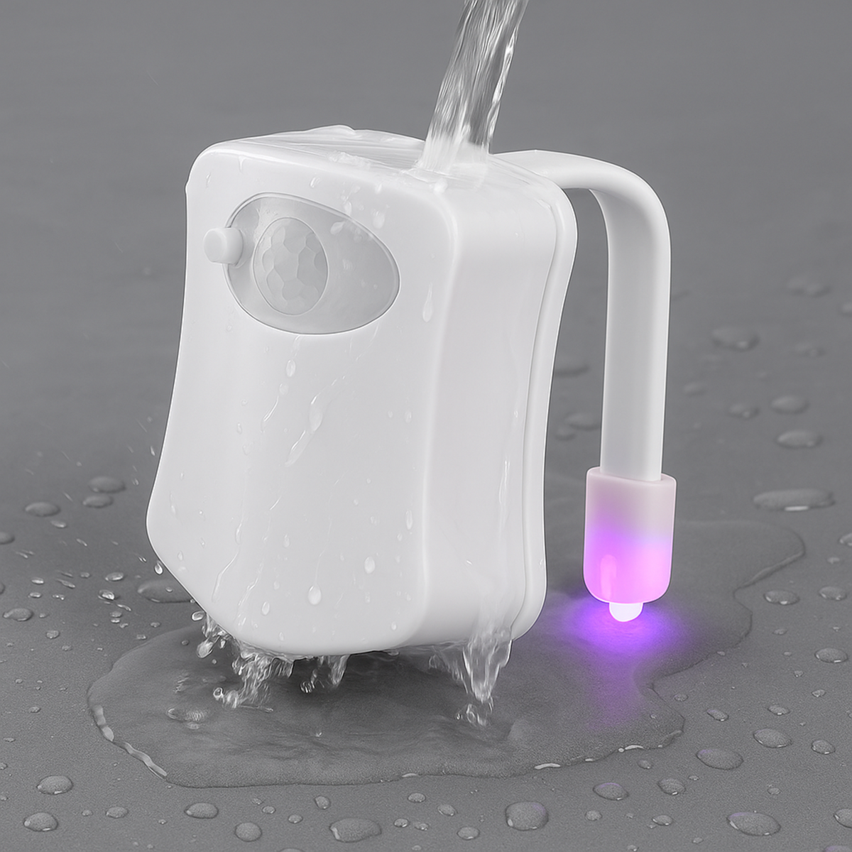 Luz para Banheiro LED com Sensor de Movimento RGB 8 Cores