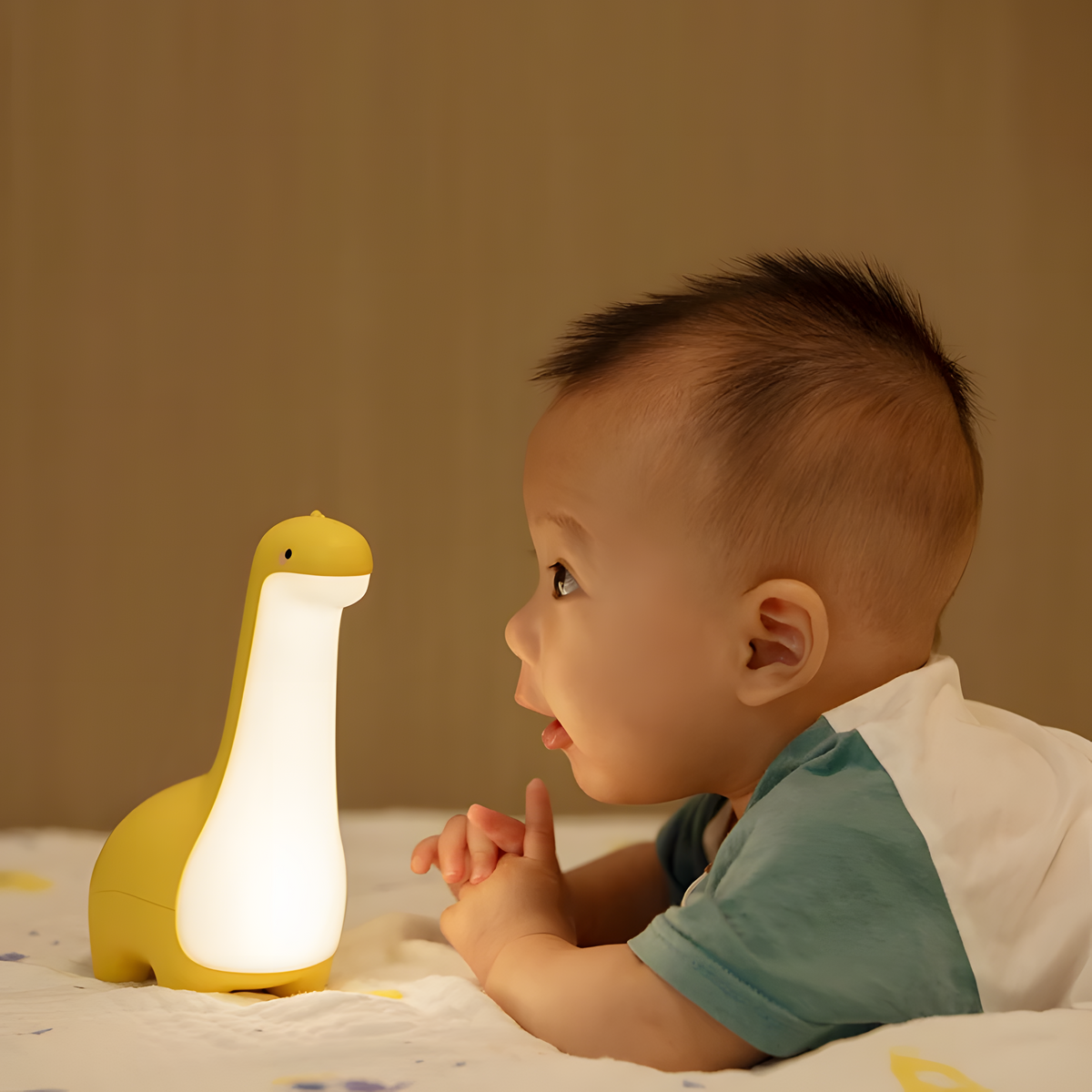 Luminária de Dinossauro com Luz Interna Confortável aos Olhos