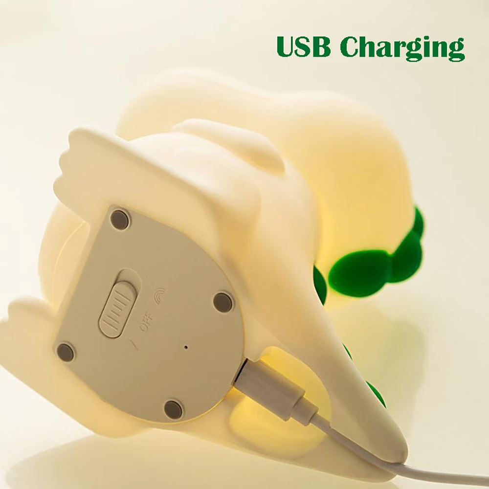 Luminária de Dinossauro Com Alternação de Luz Ao Toque