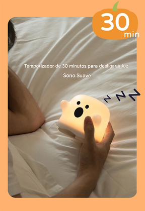 Luminária Fantasminha em Led Recarregável e Bateria Recarregável
