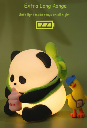 Luminária Pandinha de Óculos de LED em Silicone c/ Bateria Recarregável