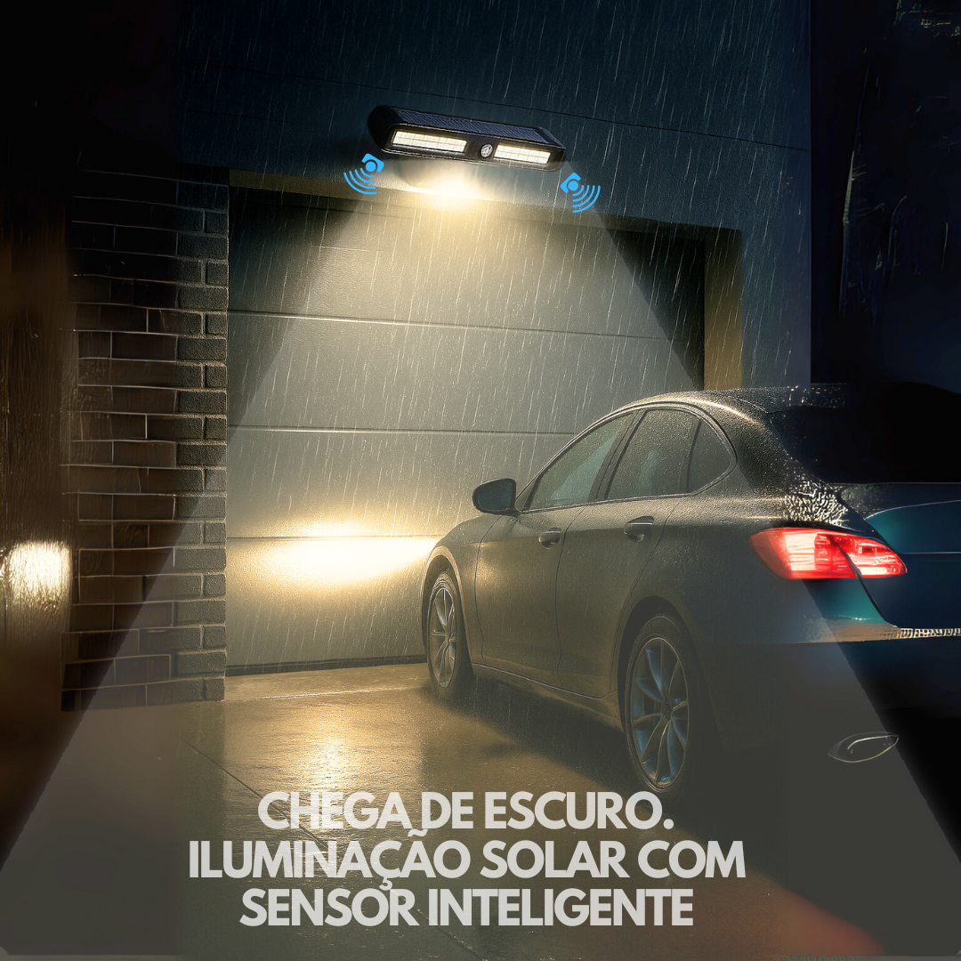 Luz Solar com Sensor de Presença à Prova d´água com Clipe Prendedor