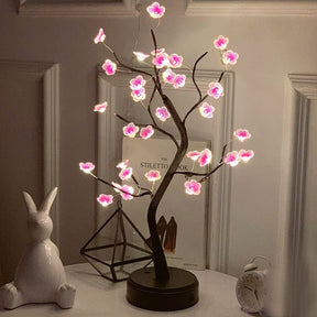 Luminária de Mesa LED em Formato de Folha com Luzes de Fadas USB para Decora