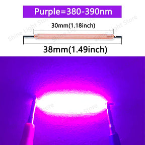 Kit de 10 a 1200 LEDs Filamento COB 3V 38mm para Decoração