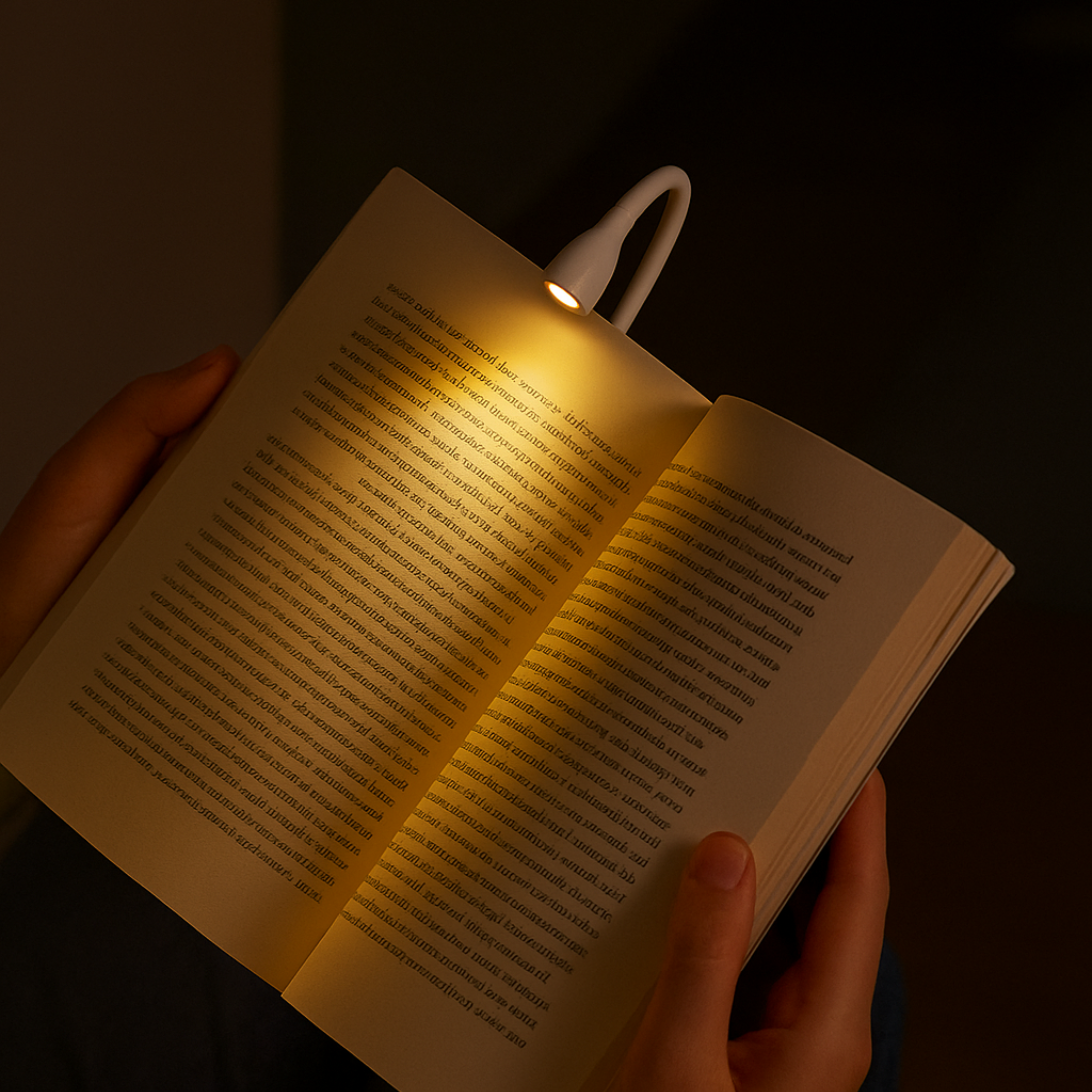 Luminária Led Para Leitura de Livros com Clipe Prendedor e Bateria Recarregáve