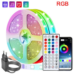 Fita LED RGB com Sincronização de Música para Ambientes Imersivos
