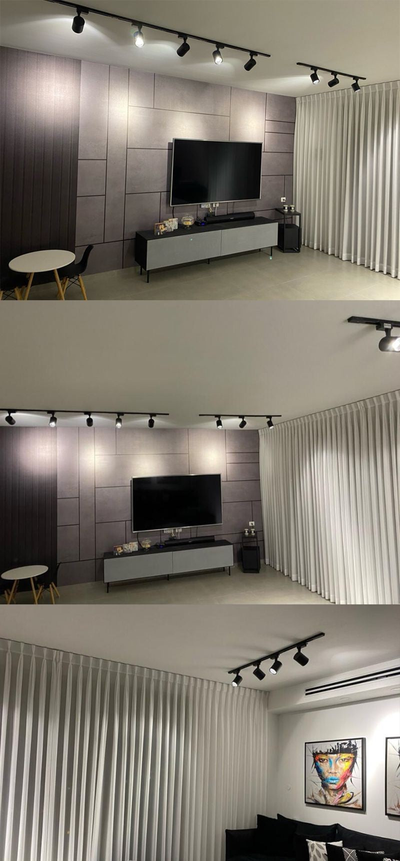 1 Unidade Spot LED para Trilho 220V COB 12W a 40W - PRETO