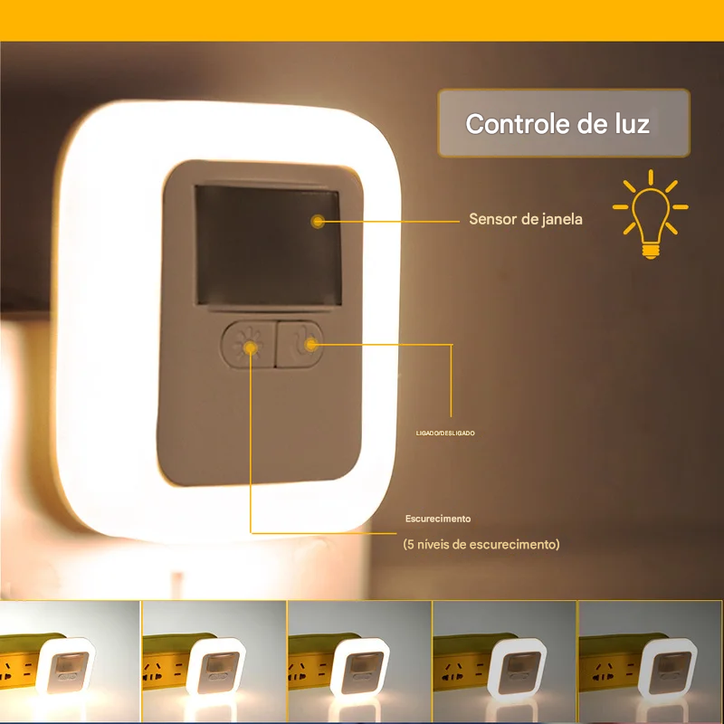 Luminária de Tomada com Sensor de Presença e com Adaptação de Tonalidades de Luz