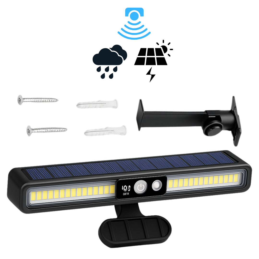 Luz Solar com Sensor de Presença à Prova d´água com Clipe Prendedor