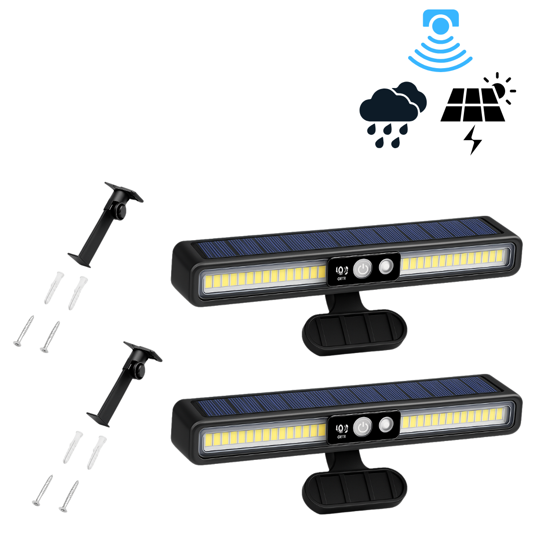 Luz Solar com Sensor de Presença à Prova d´água com Clipe Prendedor