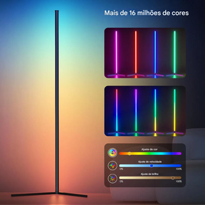 Transforme seu ambiente com a Luminária de Chão RGB Dream Color, oferecendo 16 milhões de cores e sincronização musical para uma experiência visual e sonora imersiva. Ideal para quartos e salas, crie a atmosfera perfeita para qualquer ocasião.