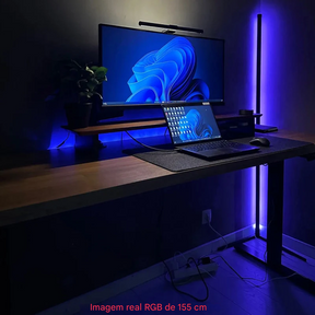 Luminária de Chão RGB Dream Color com Sincronização Musical e 16 Milhões de Cores para Quarto e Sala