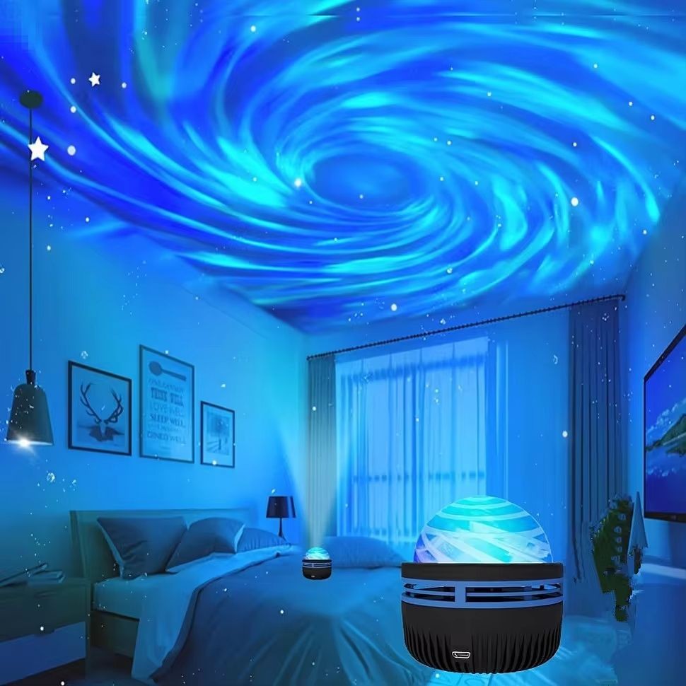 Transforme seu espaço com um espetáculo de luzes estelares; Projetor Galáxia Colorido cria uma atmosfera imersiva e multidimensional.
