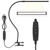 Luminária de Mesa LED 10W com Proteção Ocular e Clipe Regulável