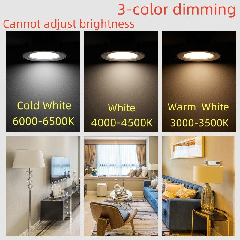 Spot LED Embutido Regulável 5W a 15W Luz AC110V 220V - Branco Frio 6000k