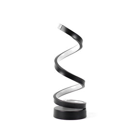 Luminária de Mesa LED Espiral Moderna com 3 Níveis de Brilho Reguláveis