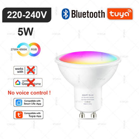 Lâmpada LED Inteligente Tuya com Controle por Wi-Fi, Zigbee ou Bluetooth