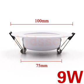 Spot LED Embutido Regulável 5W a 15W Luz AC110V 220V - Branco Quente 3000k