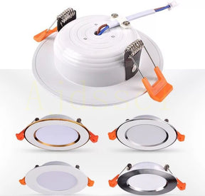 Spot LED Embutido Regulável 5W a 15W Luz AC110V 220V - Branco Quente 3000k