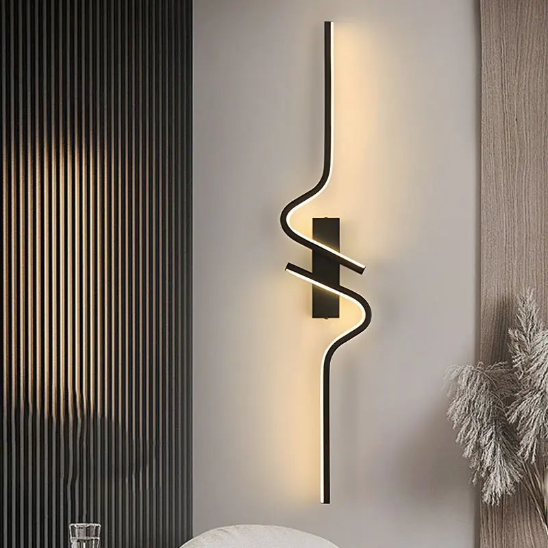 Arandela de parede LED moderna com design elegante, oferecendo iluminação direcionada para cima e para baixo, ideal para criar um ambiente sofisticado e aconchegante em qualquer espaço.