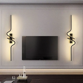 Arandela de Parede LED Moderna com Iluminação Direcionada para Cima e Baixo
