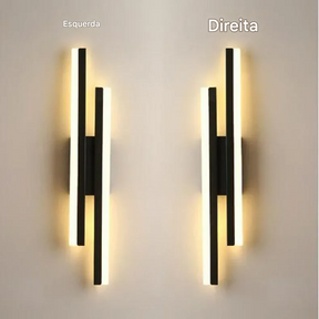 Arandela de Parede LED Moderna com Cobre e Cúpula de Acrílico