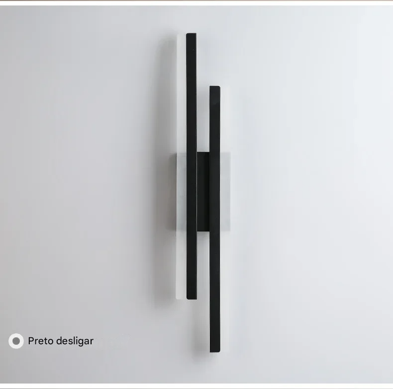 Arandela de Parede LED Moderna com Cobre e Cúpula de Acrílico