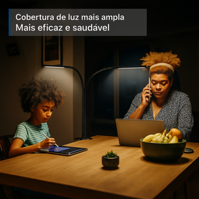 Luminária de Mesa LED 10W com Proteção Ocular e Clipe Regulável