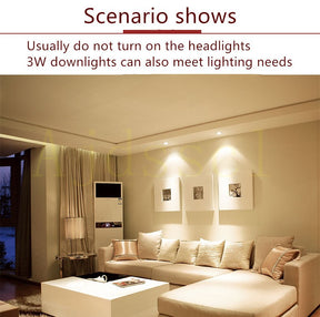 Spot LED Embutido Regulável 5W a 15W Luz AC110V 220V - Branco Quente 3000k