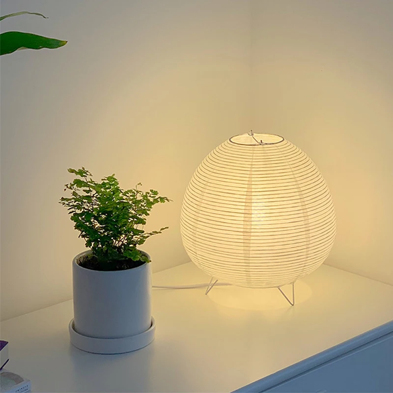Luminária de Mesa LED Estilo Nórdico Wabi Sabi