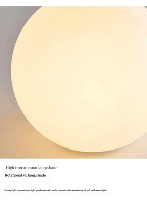 Luminária de Mesa Decorativa em Formato de Bola com Luz Ambiente Quente