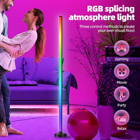 Luminária de Chão LED RGB com Controle Remoto e Sincronização por App