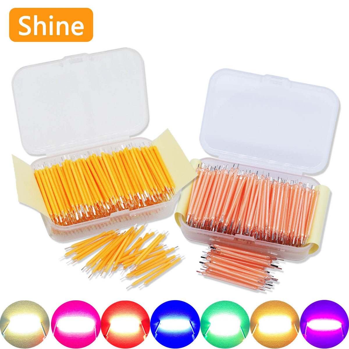 Transforme seus ambientes com o Kit de LEDs Filamento COB 3V de 38mm - Disponível em opções de 10 a 1200 unidades para uma decoração deslumbrante e personalizada.