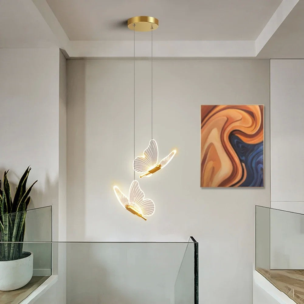 Luminária LED Pendentes de Borboleta Super Sofisticado e Moderno