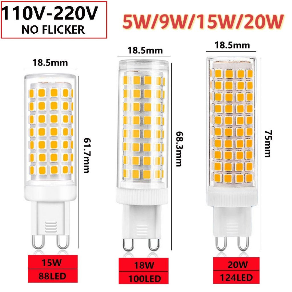 Explore a eficiência da Lâmpada LED G9, com opções de 9W a 25W, oferecendo iluminação em tons de luz fria, quente ou natural para qualquer ambiente.