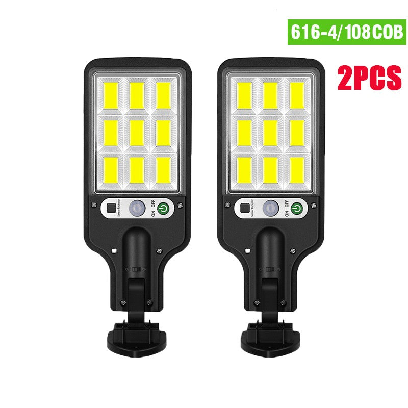 Luminária Solar LED de Parede com Sensor de Presença Para Áreas Externas