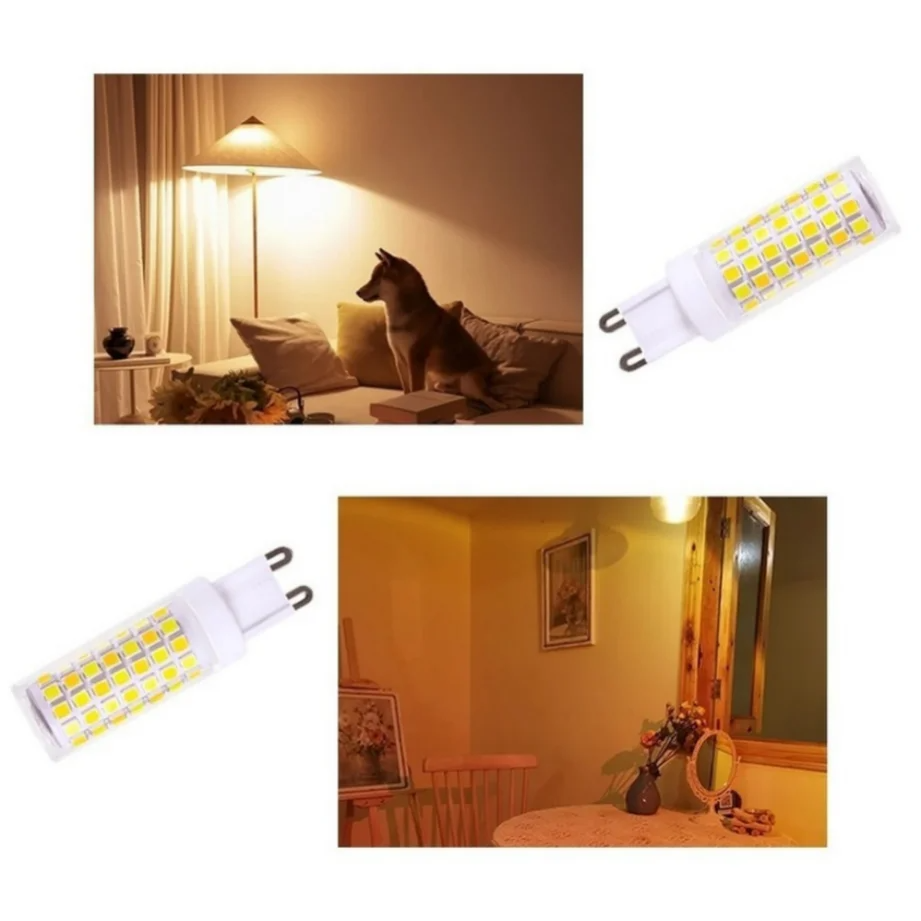Lâmpada LED G9 Super Brilhante 3W 5W 7W Cerâmica AC220V Luz Quente ou Fria