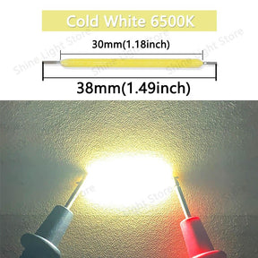 Kit de 10 a 1200 LEDs Filamento COB 3V 38mm para Decoração