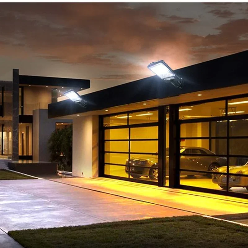 Luminária Solar LED de Parede com Sensor de Presença Para Áreas Externas