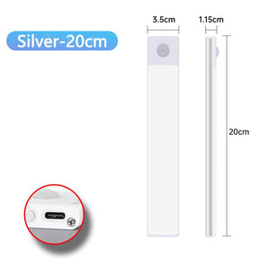 Luminária LED Sem Fio Bateria com 4 Semanas de Duração Recarregável com Sensor de Movimento Ultrafina