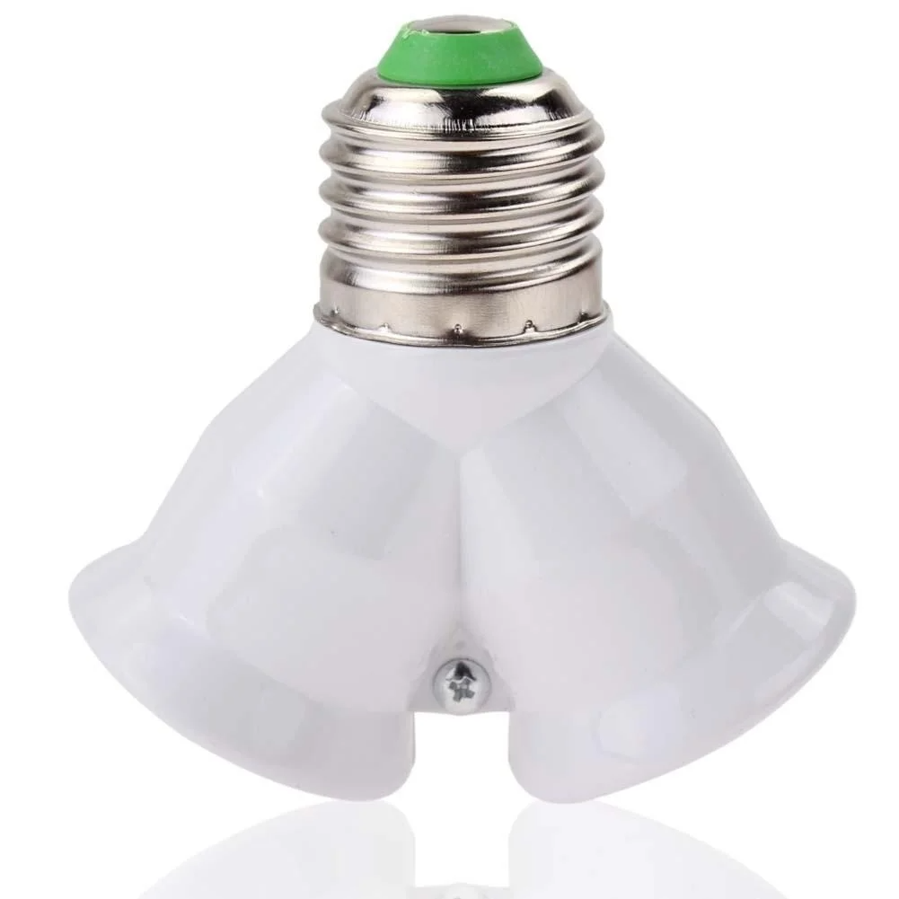 Adaptador Soquete E27 para 2 Lâmpadas LED E27